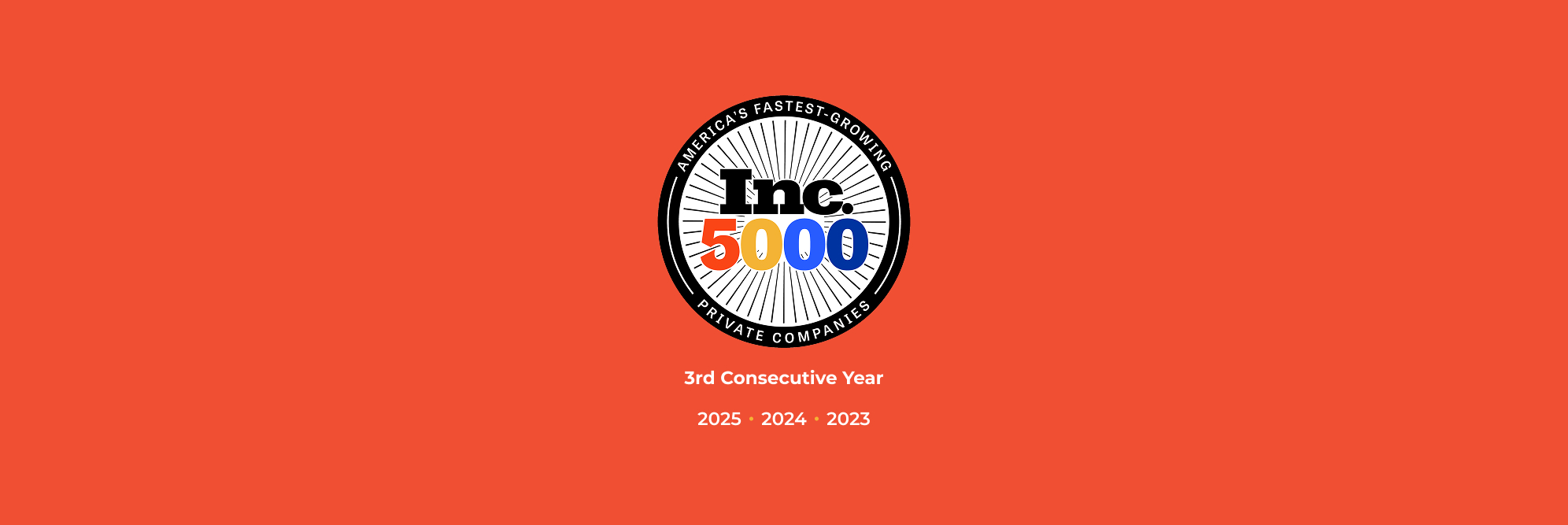 Ridge IT Cyber's three consecutive Inc 5000 achievements highlighting growth in Tampa managed IT security services, IT support solutions, and cybersecurity service delivery