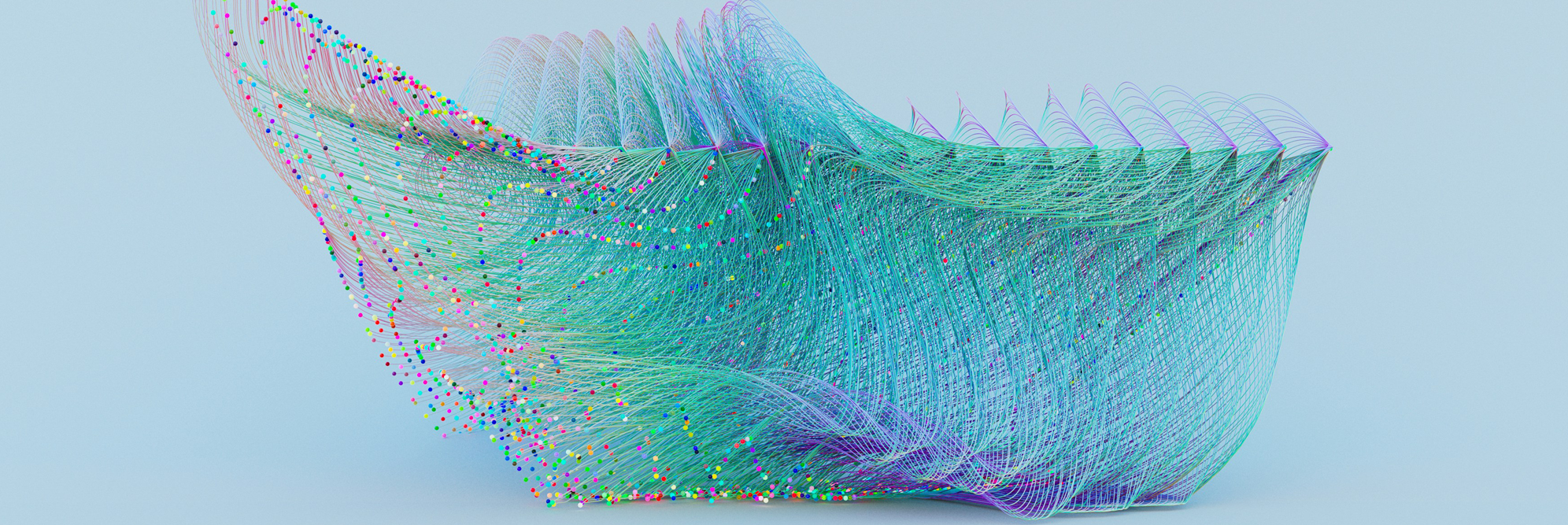 AI-powered cybersecurity defense system visualization showing machine learning data patterns and threat detection in 2026