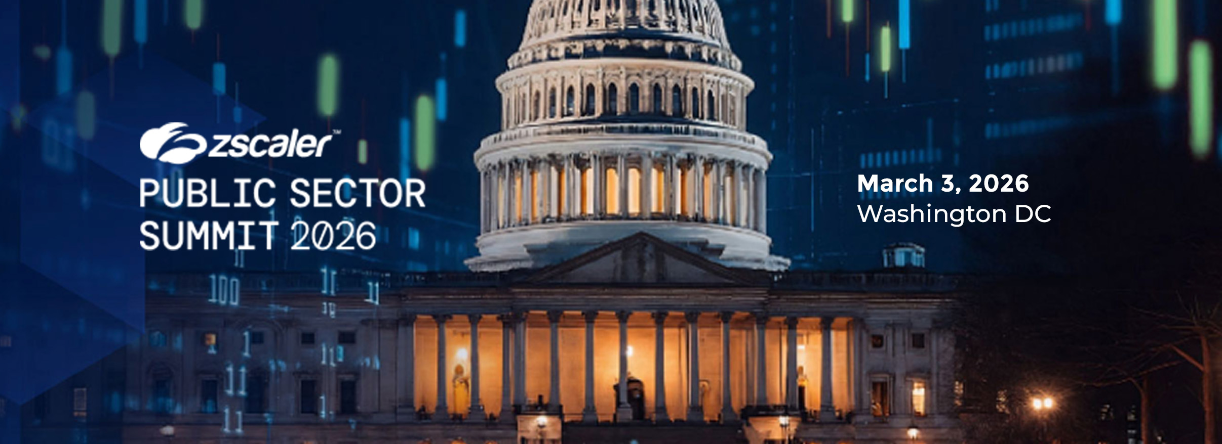 Zscaler Public Sector Summit 2026 banner with US Capitol, Washington DC, March 3 cybersecurity event